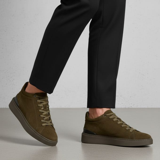 Vertice Vertice Veterschoenen groen Suede