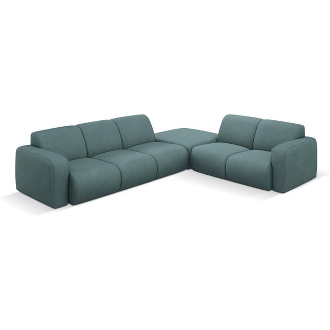 Hoekbank Lola rechts met hocker | Windsor & Co