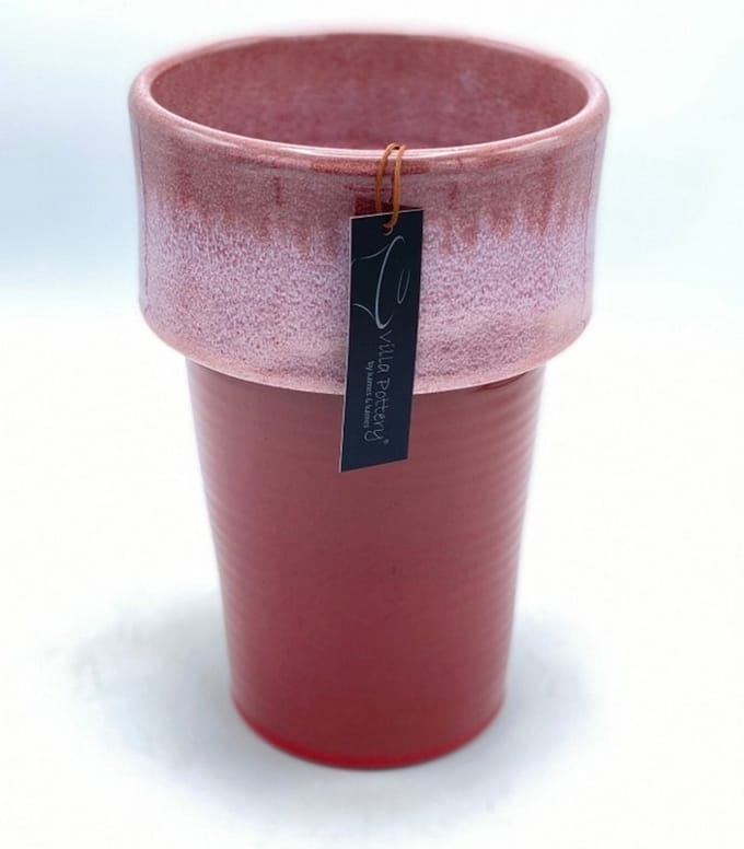 Toscane Pot Red Pink D 20x H 13