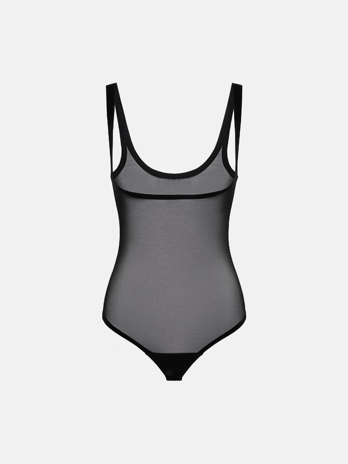Wolford - Tulle Forming String Body - Tulle - Zwart