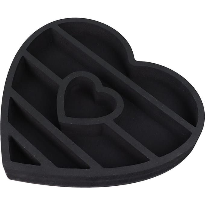 Houten Kristal Display Plank in Hartvorm Multifunctionele Decoratieve Wand Zwevende Display Plank voor black