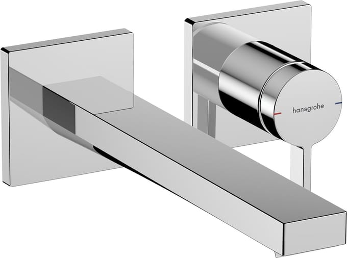 hansgrohe Tecturis E Eéngreeps - Inbouw Wastafelkraan - voor wandmontage - 22,5 cm uitloop - Chroom