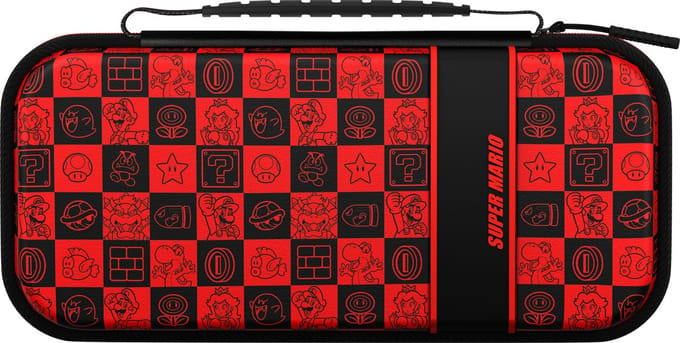 PDP Gaming Switch Travel Case Plus - Super Icon Glow in the Dark - Consolehoes - Nintendo Switch/OLED/Lite