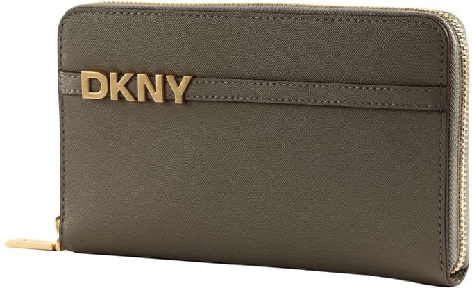DKNY portemonnee Avril Zip Around Wallet Mink Taupe