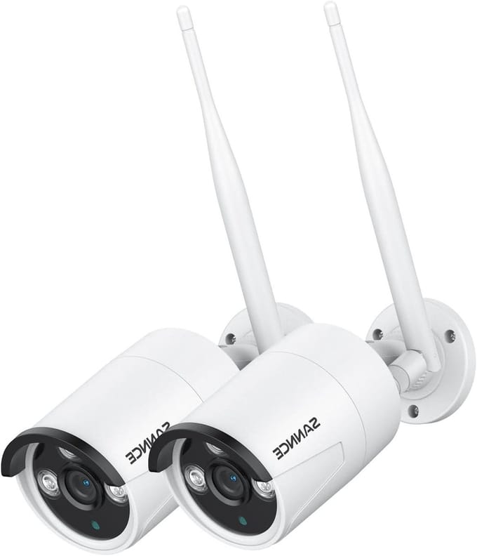 Wifi Bewakingscamera Set - Beveiligingscamera Set Draadloze Camera - Huis Beveiligen - Persoonsdetectie - 5 MP - Wit