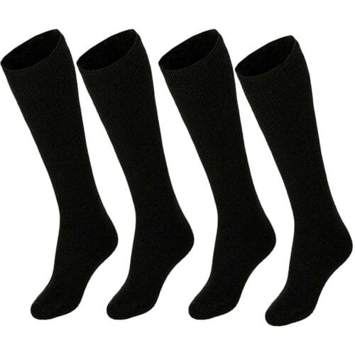 Heatkeeper Heren Thermo Kniehoogte Sokken 4-pack Zwart