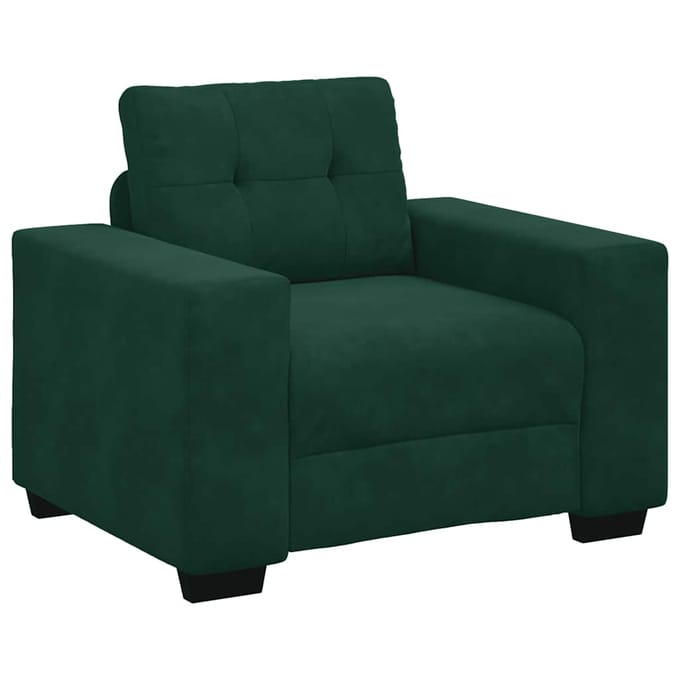 vidaXL - Sofastoel - Donkergroen - 100x78x80 - cm - Fluweel