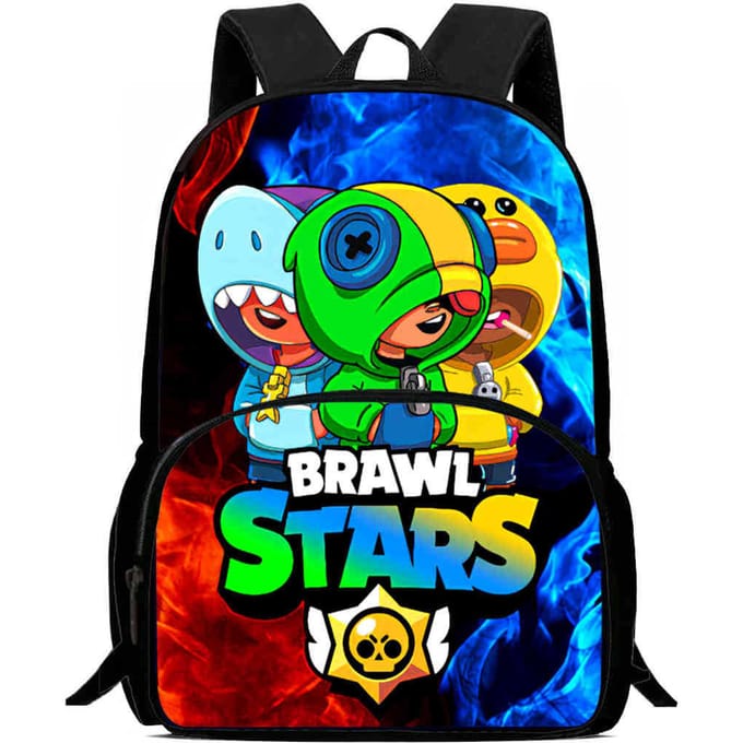 Brawl Stars Schooltas Hoge Definitie Print Multi-Functioneel Lichtgewicht Rugzak