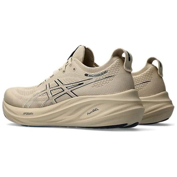 ASICS Gel Nimbus 26 Feather Grey Black Heren Sneakers Tan 1011B794-021 40 gray