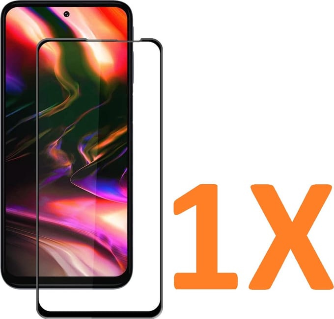 Screenprotector Glas - Full Coverage Tempered Glass Screen Protector [volledige dekking] Geschikt voor: Motorola Moto G71 5G  - 1x