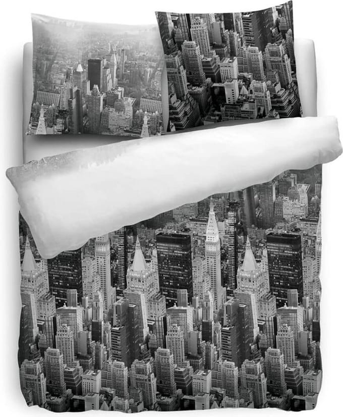 Heckettlane Edge BW - 135x200 cm - Schwarz/Weiss