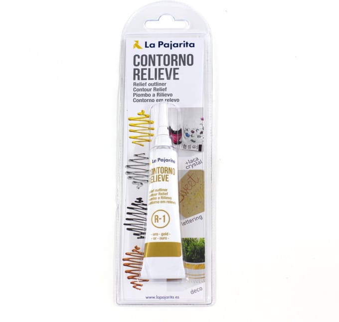 La Pajarita Reliëf Outliner Goud 20ml