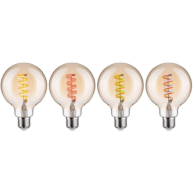 Filament 230 V Smart Home Zigbee 3.0 LED Globe G95 E27 470lm 6,3W RGBW+ dimbaar Goud