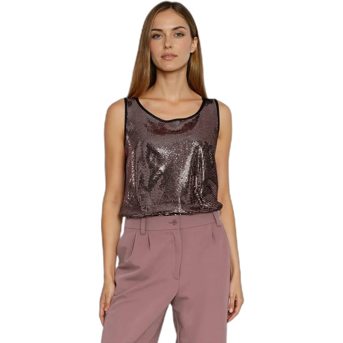 Damestanktop Nife Shiny Wide-strap