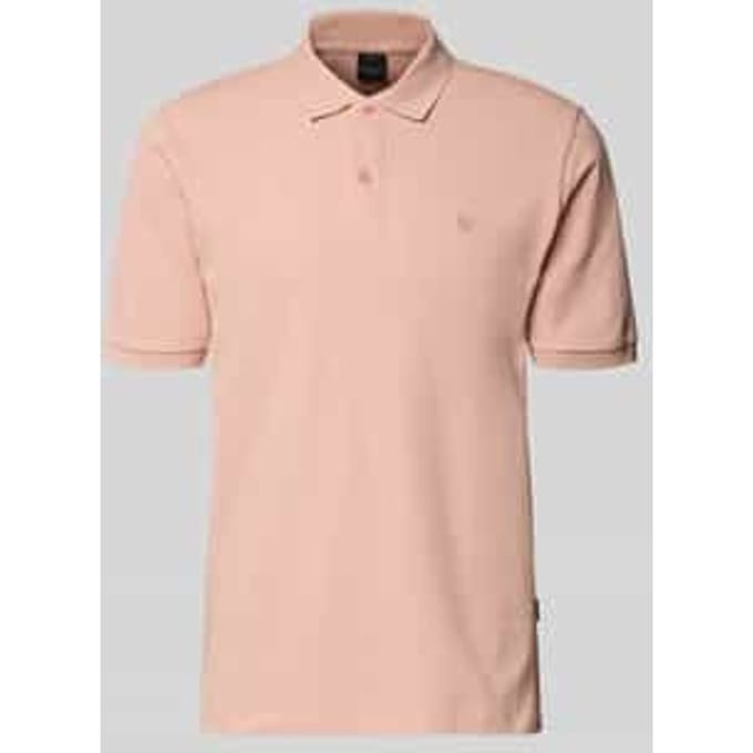 slim fit poloshirt met stitching
