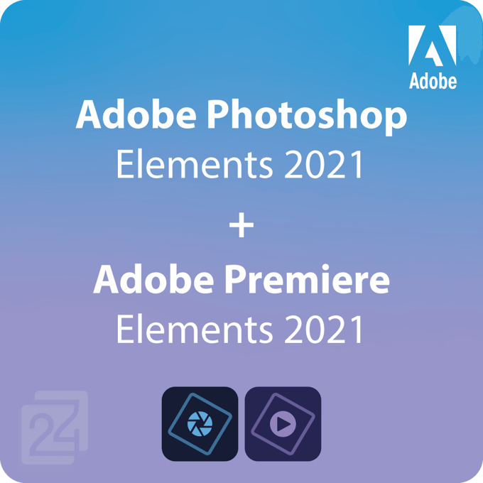Adobe Photoshop + Premiere Elements 2021 Win/ Mac Windows