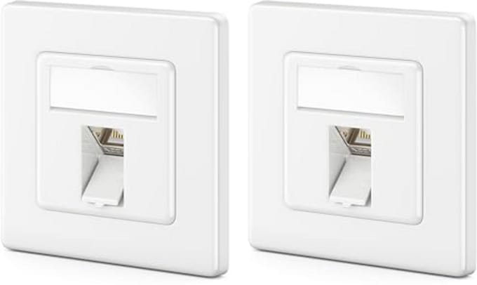 Keystone netwerkdozen set 2000MHz 40GBit/s - Inbouw, STP, RJ45