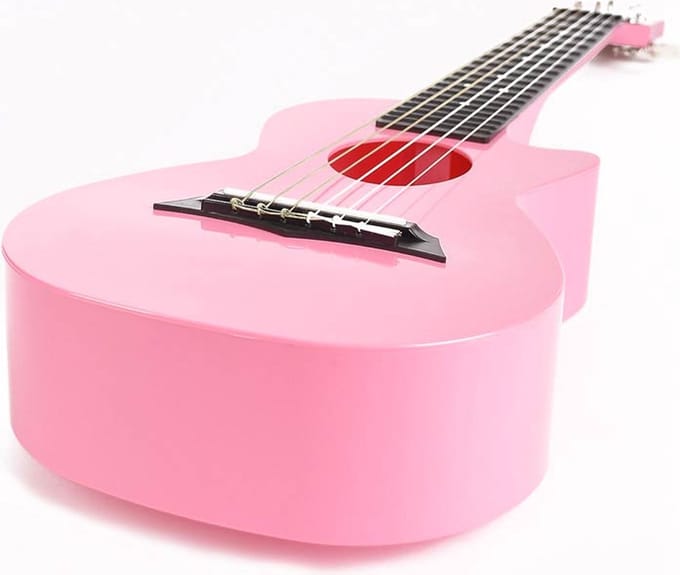 Korala PUG-40-PK polycarbonaat guitarlele roze