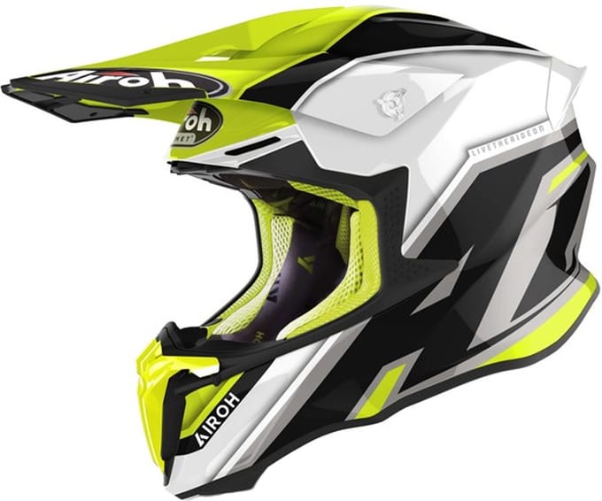 Airoh Twist 2.0 Shaken Geel Offroad helm - Helm
