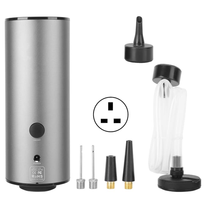 Huishoudelijke Elektrische Vacuümpomp Handheld Vacuümsealer Draagbare Compressiepomp 100?240VUK Stekker gray