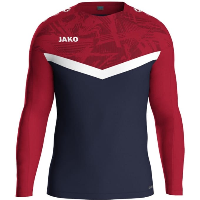 Jako Iconic Sweater Heren - Marine / Chilirood | Maat: M
