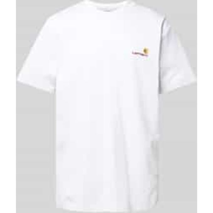 T-shirt met labelstitching