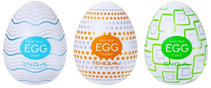 Tenga Variety Pack No. 1 - 3 Egg Masturbators - 3 Structuren - 3 Sensaties
