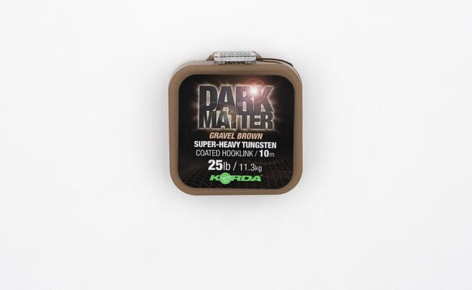 Korda Dark Matter Super-Heavy Tungsten Coated Hooklink 10m - Maat : Brown 25lb