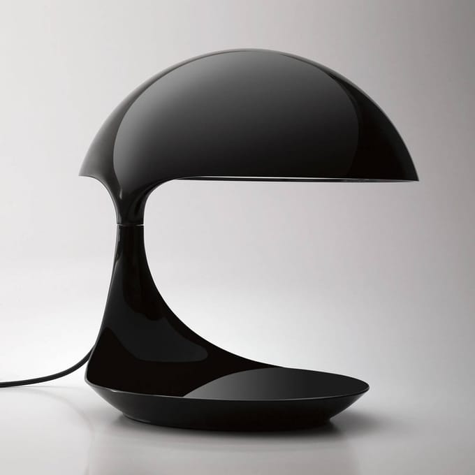 Martinelli Luce Cobra - Retro tafellamp zwart