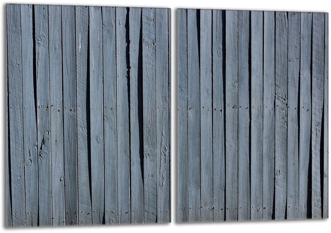 TMK ArtDeko - Beschermplaat Glas - 2x 40x52 cm - Hout