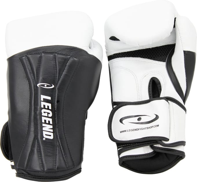 Power Special Bokshandschoenen Heren/Dames Wit Leer 8 oz