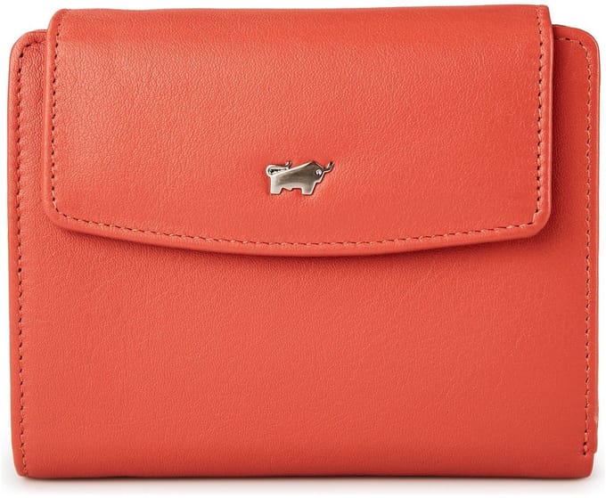 Braun Büffel Joy Portemonnee RFID-bescherming Leer 12 cm - Dames - Horizontaal - coral