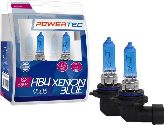 Powertec HB4 12V Halogeenlampen – Xenon Blue – Set van 2