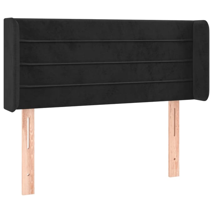 vidaXL - Hoofdbord - LED - 103x16x78/88 - cm - fluweel - zwart