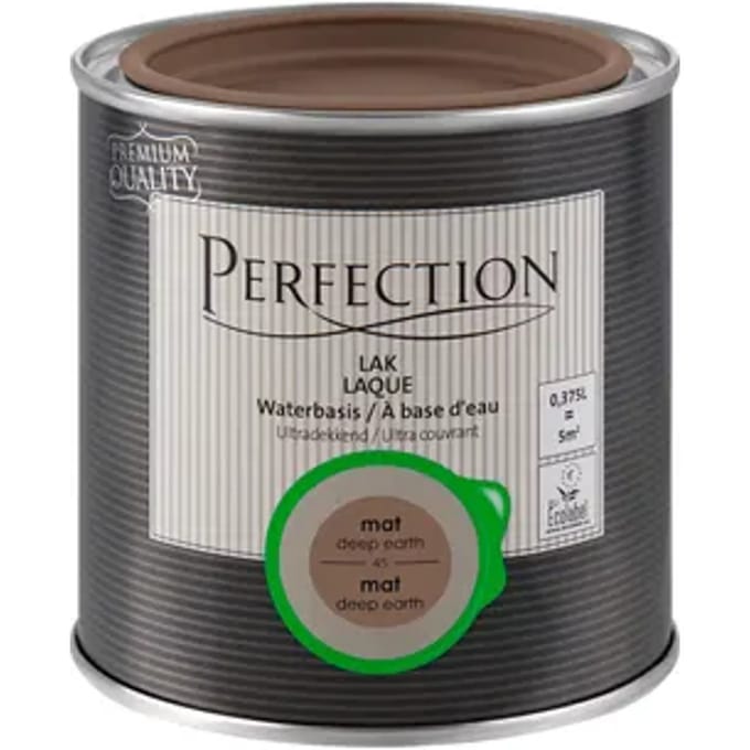 Perfection Houtlak Ultradekkend - Mat - Deep Earth - 375ml