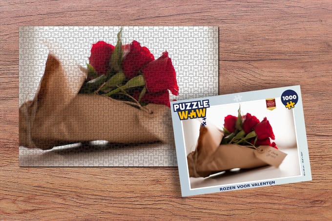 Puzzel Rozen voor valentijn - Legpuzzel - Puzzel 1000 stukjes volwassenen