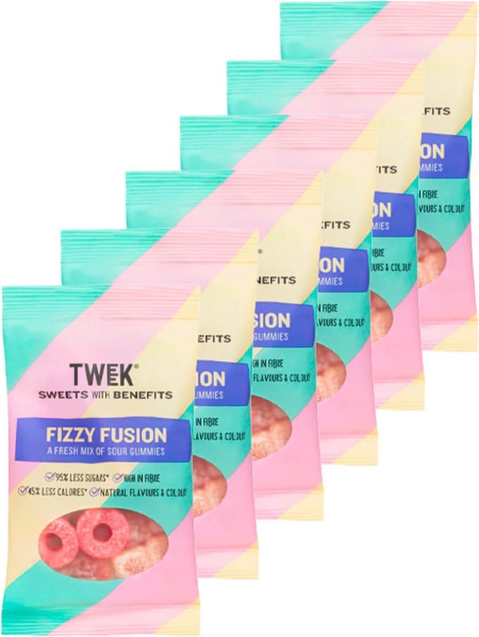 TWEEK | Sweets | Fizzy Fusion | 6 Stuks | 6 x 80g