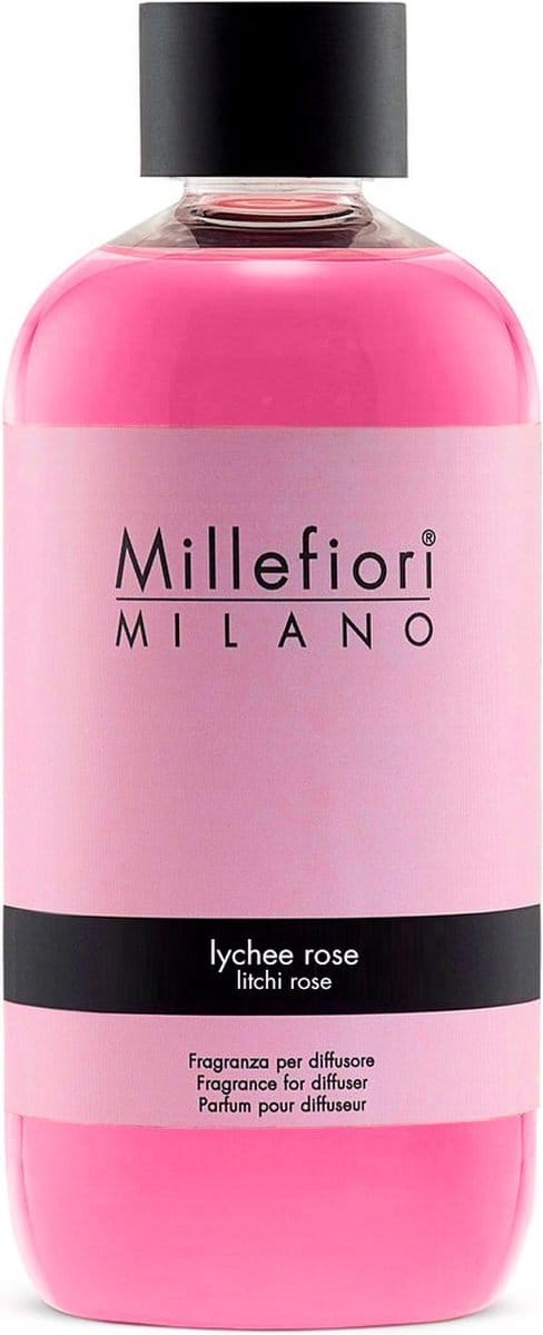 Millefiori Milano Navulling voor Geurstokjes 500 ml - Lychee Rose