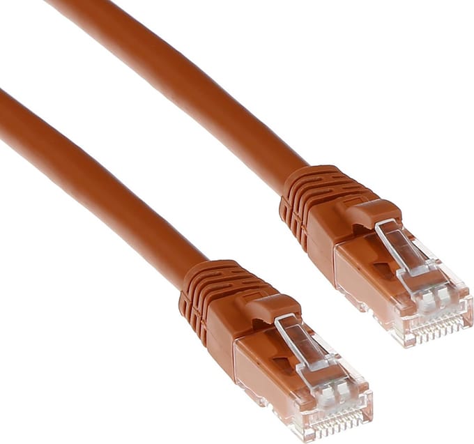 ACT Bruin 5 meter U/UTP CAT6 patchkabel snagless met RJ45 connectoren IS1605