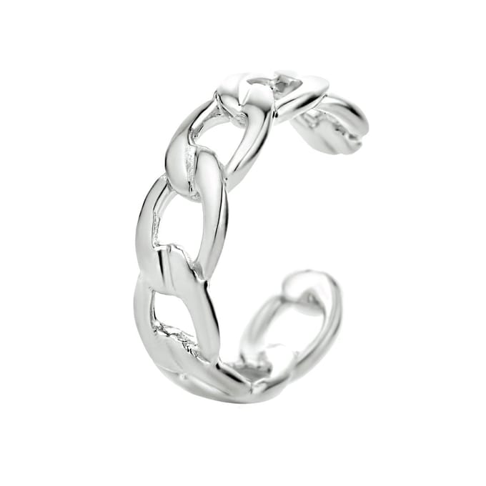 Zilveren earcuff schakel - PSN1334223