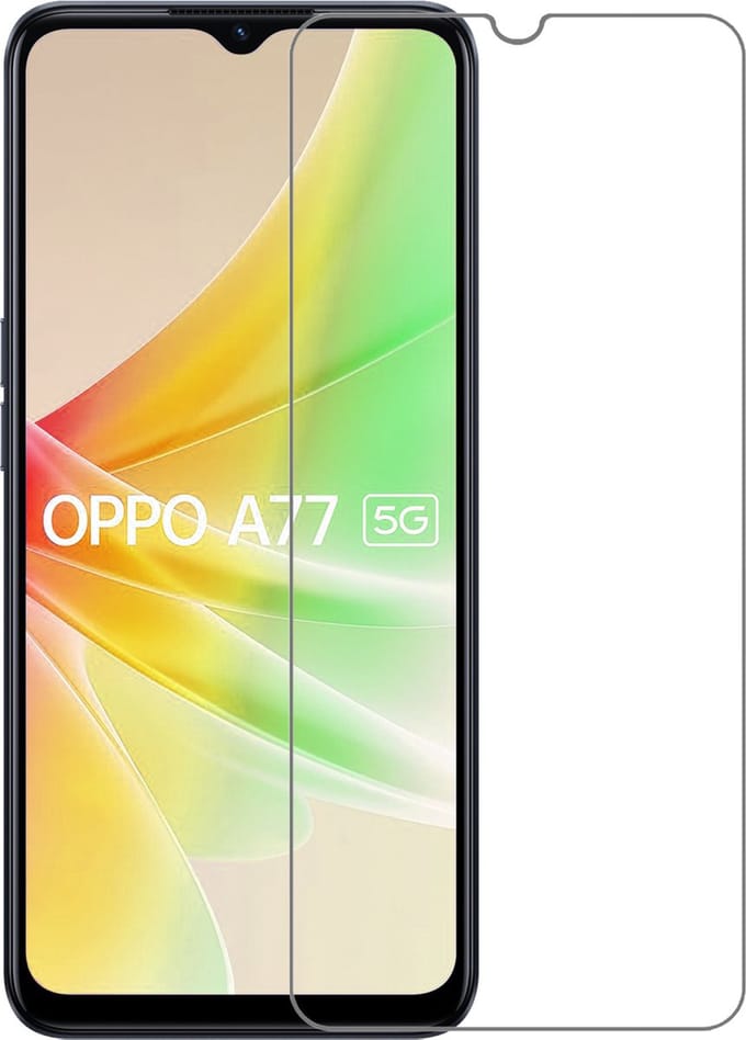 Screenprotector - Geschikt voor OPPO A77 - Extra Sterk - Gehard Glas - Beschermglas - Tempered Glass - Screen Protector