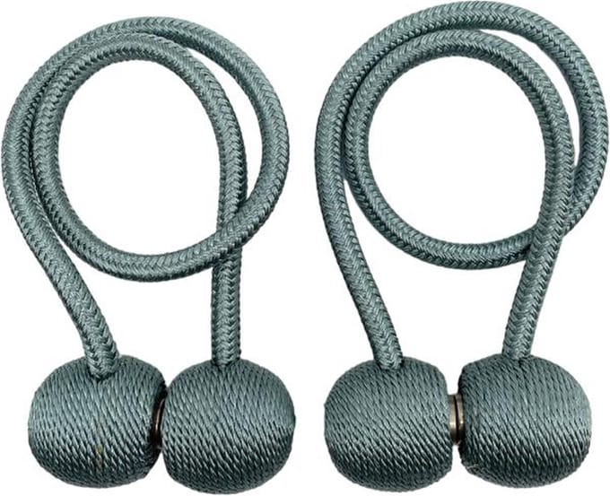 Gordijn Houder - Magnetisch - 2 Stuks - 45cm - Licht Blauw