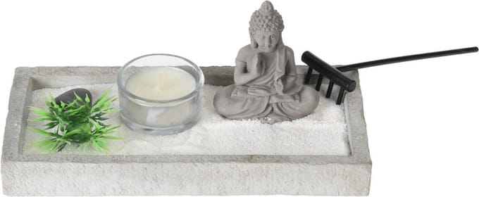 Boeddha zen tuintje set 19x10cm