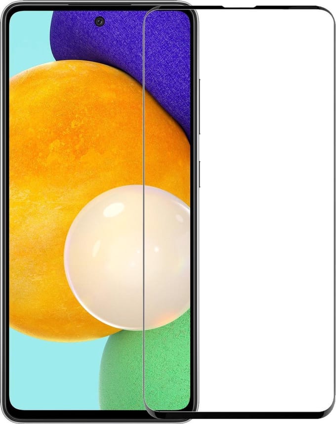 Screenprotector - Geschikt voor Samsung Galaxy A52 - Full Cover - Gehard Glas - Beschermglas - Tempered Glass - Screen Protector