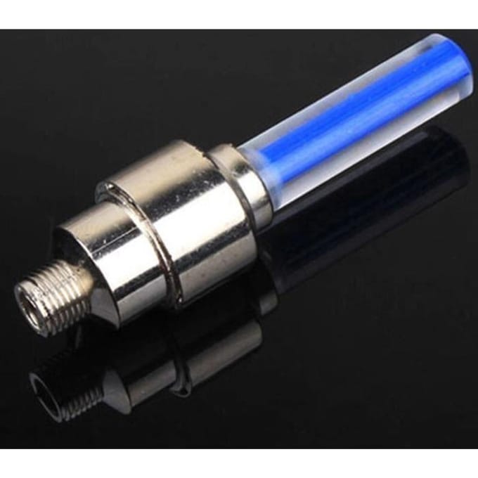 Décoration de vélo,Capuchon de valve à LED pour roues de vélos,voitures,étanche,led lumineux de bouchon de valve de - Bleu[F94681]