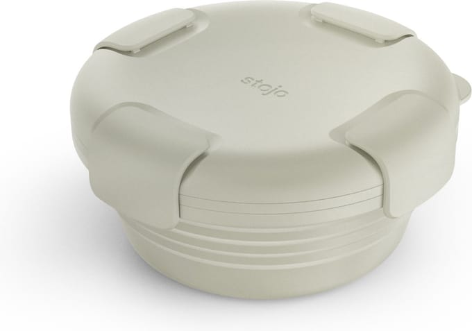 Stojo - Bowl - Vershouddoos / Lunchbox - met Deksel - 1065 ml - Opvouwbaar - Herbruikbaar - Oat
