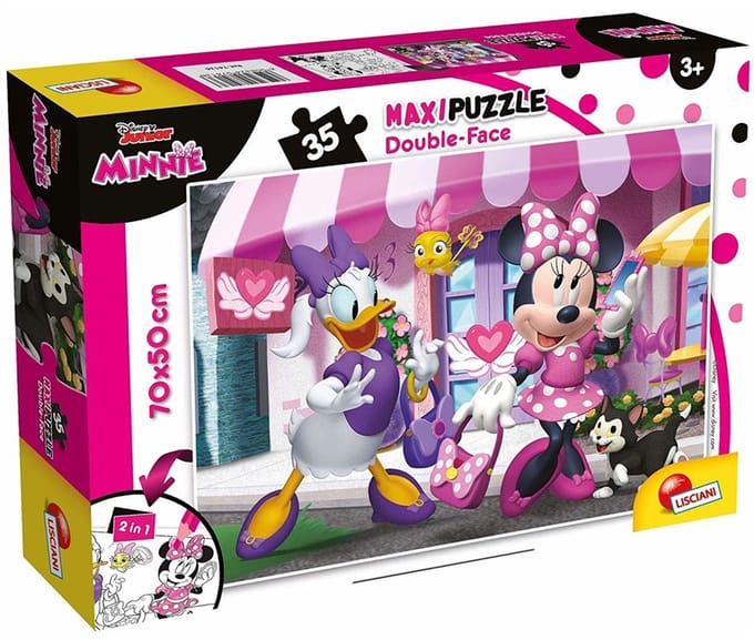 Lisciani - Minnie - Double face - Puzzel Maxifloor - 35 stukjes