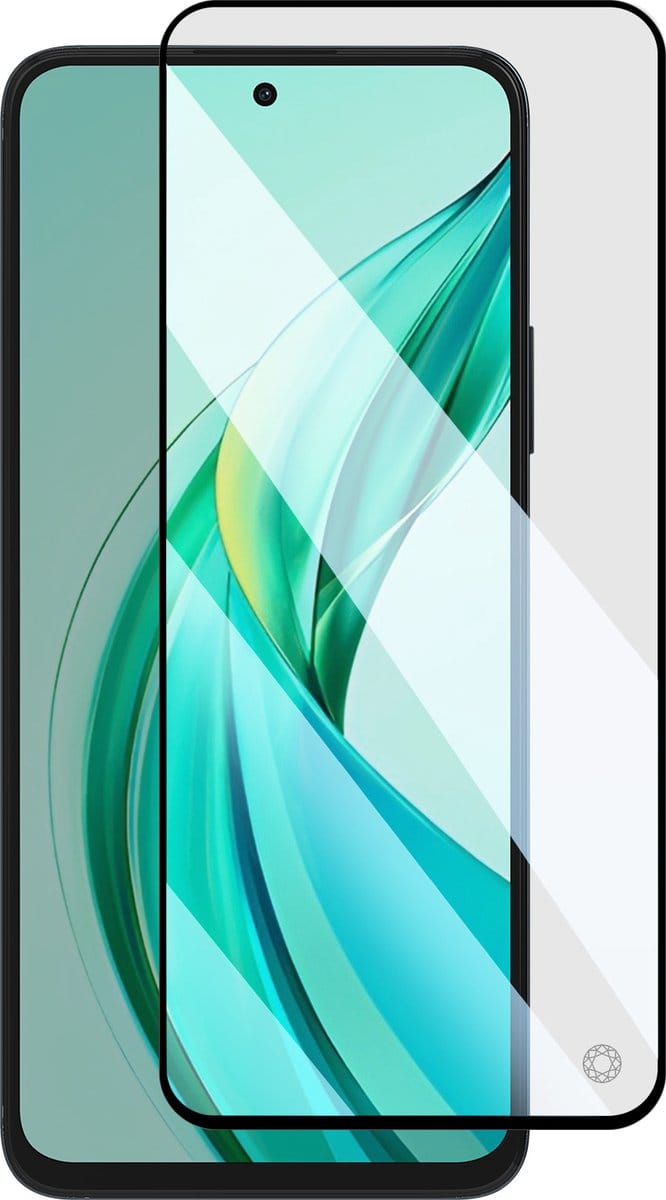 Force Case, Screenprotector geschikt voor Honor 90 Smart - Tempered Glass 2.5D 9H+, Transparant zwart