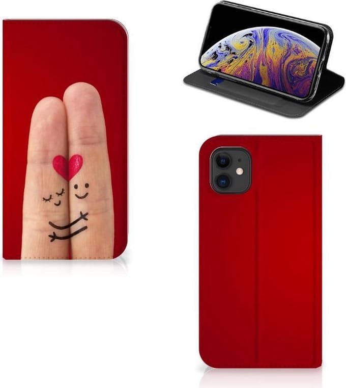 Apple iPhone 11 Hippe Standcase Liefde - Origineel Romantisch Cadeau