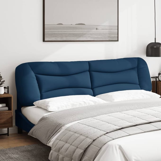 vidaXL - Hoofdbordkussen - "Hvar" - 200 - cm - stof - blauw